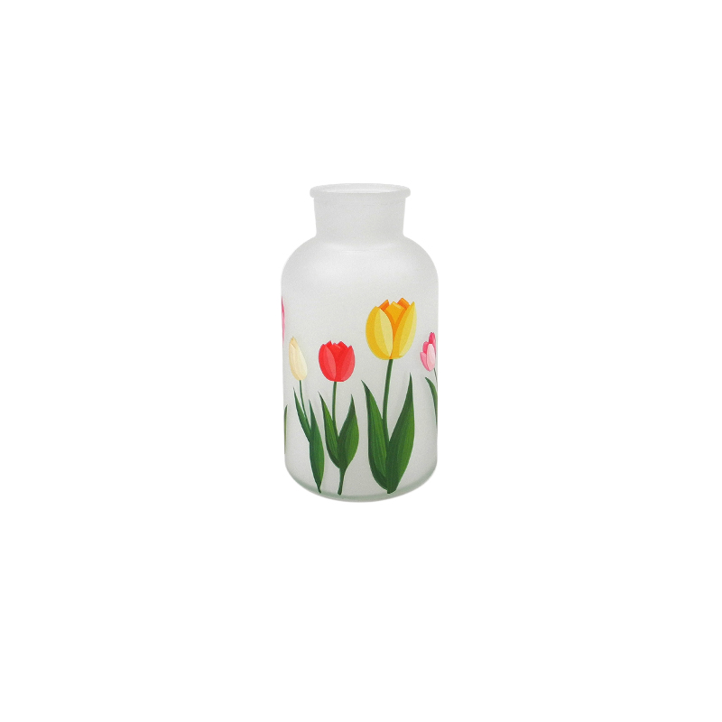 Frosted White Flower Bud Vase YD-SS-122