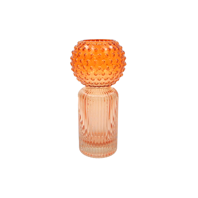 A Two-color Glass Vase with Dots YD-TDH-099