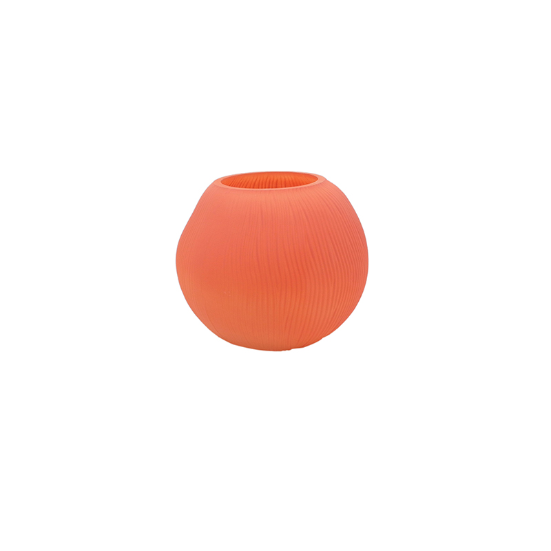 Round Frosted Glass Vase YD-ND-463