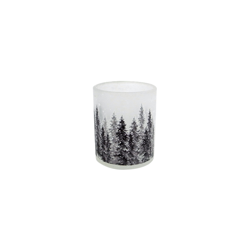 Christmas Tree Patterned Glass Decoration YD-CX-103