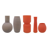 Painted Frosted Glass Vase YD-ND-469
