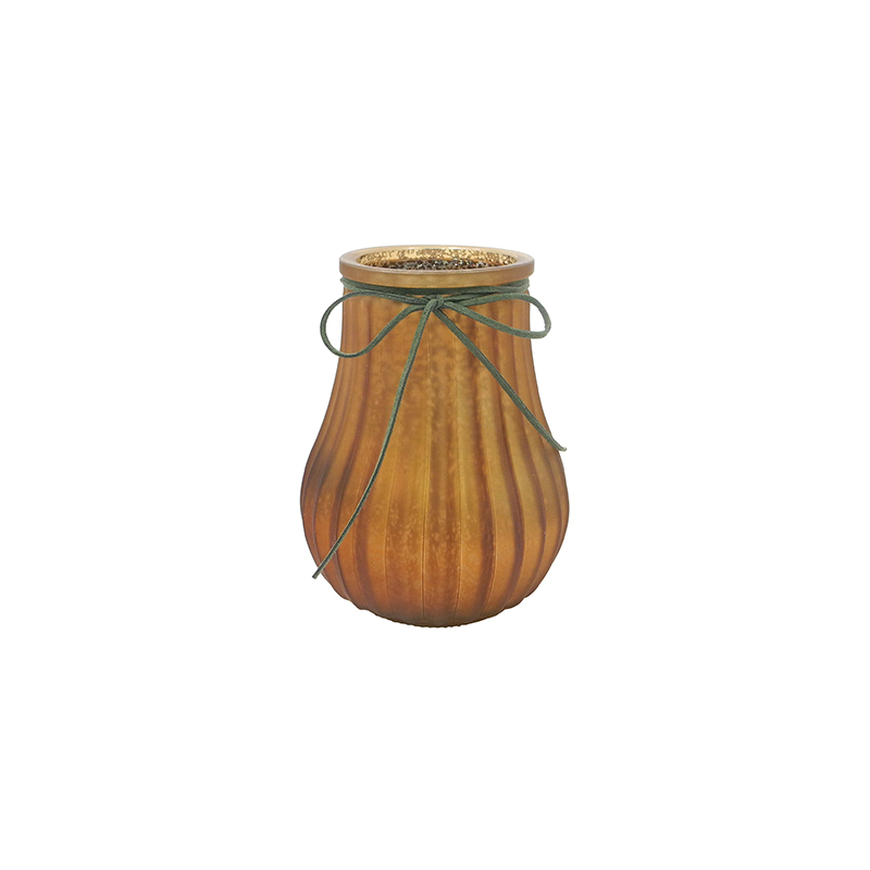 Autumn Striped Glass Vase YD-TDH-077