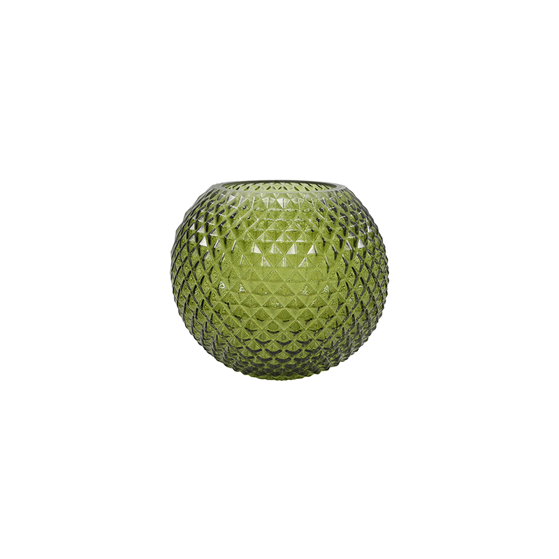 Green Spray-colored Glass Vase YD-TDH-056