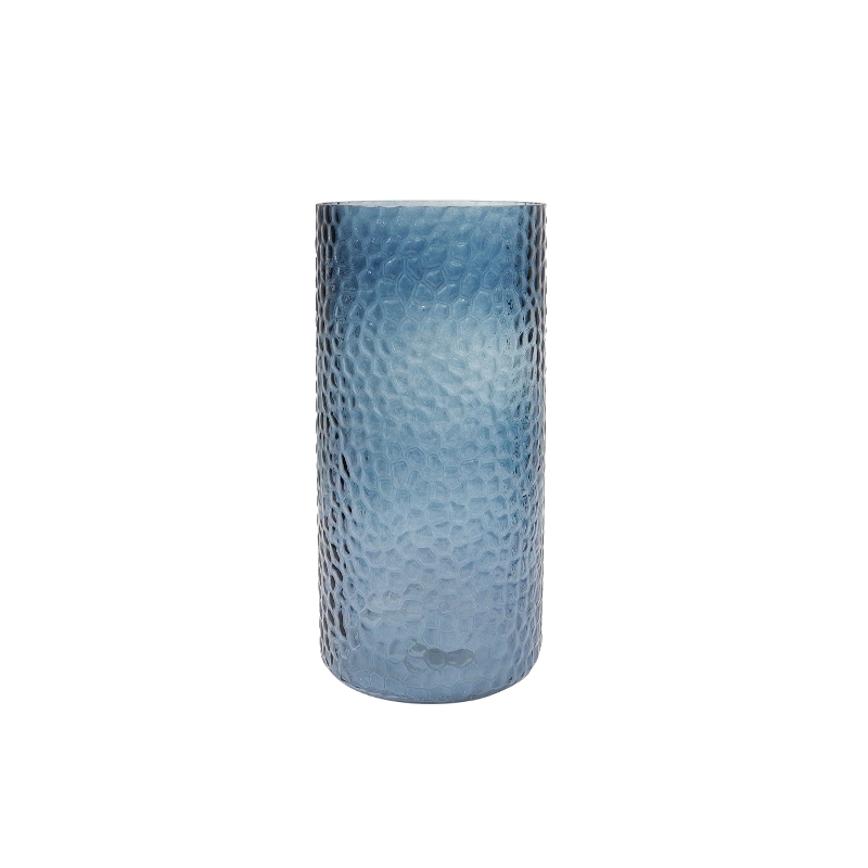 Blue-green Sprayed Glass Vase YD-TDH-066