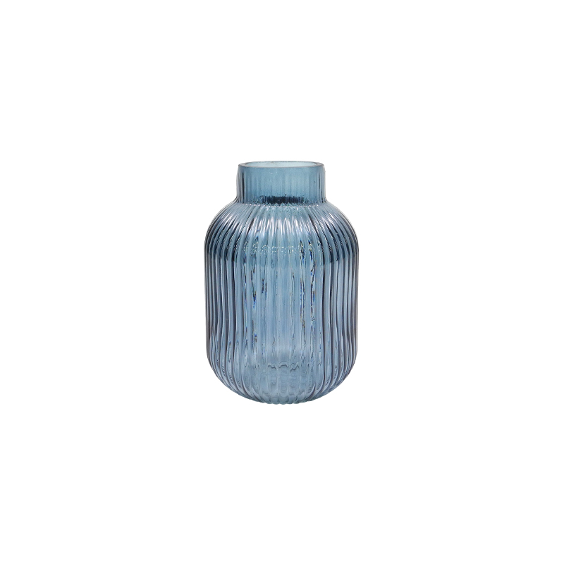 Blue-green Sprayed Glass Vase YD-TDH-066