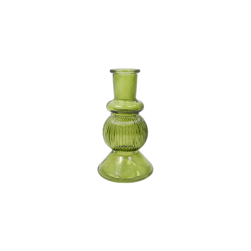 Autumn Spray-colored Glass Candle Holder YD-TDH-063