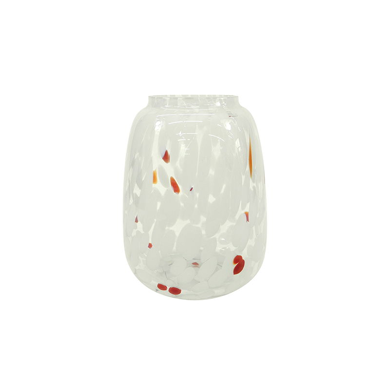 Oval-shaped Colored Glass Vase YD-ND-487