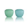 Plaid Frosted Glass Vase YD-OBS-059