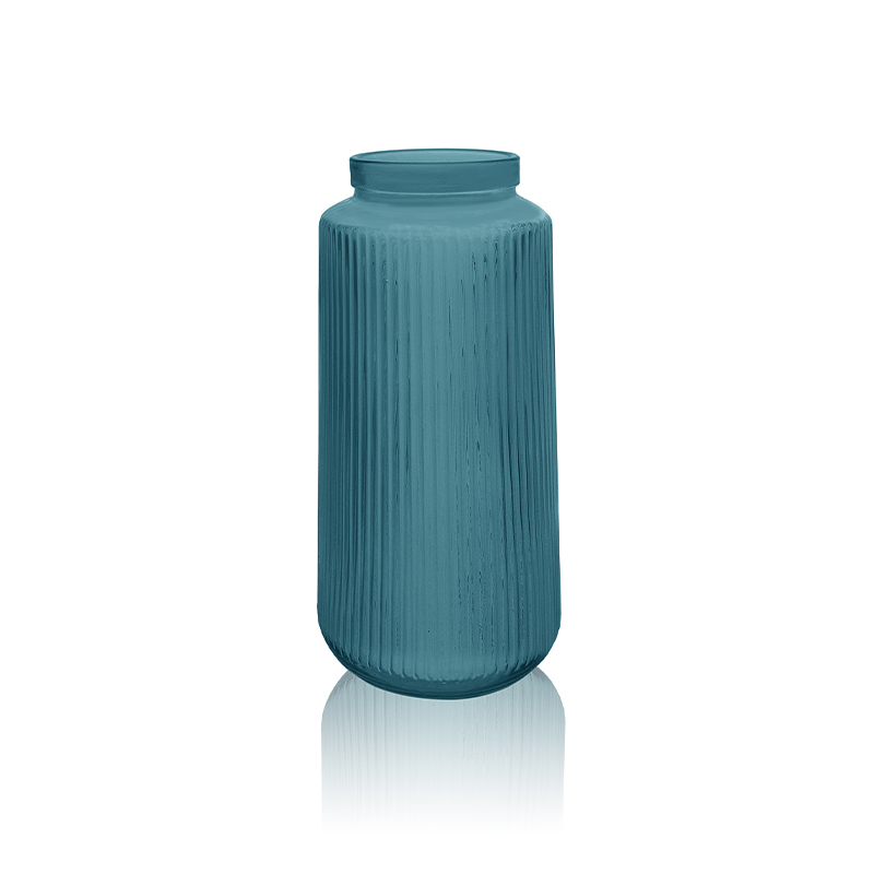 Striped Glass Vase YD-OBS-095