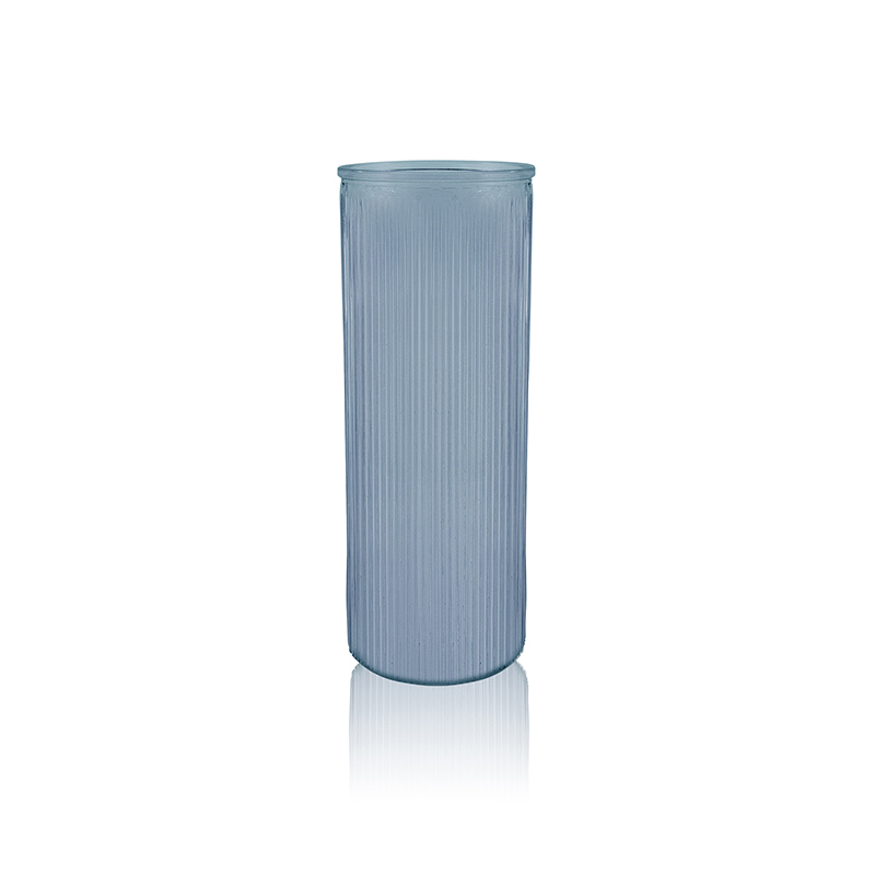 Striped Straight Glass Vase YD-OBS-093
