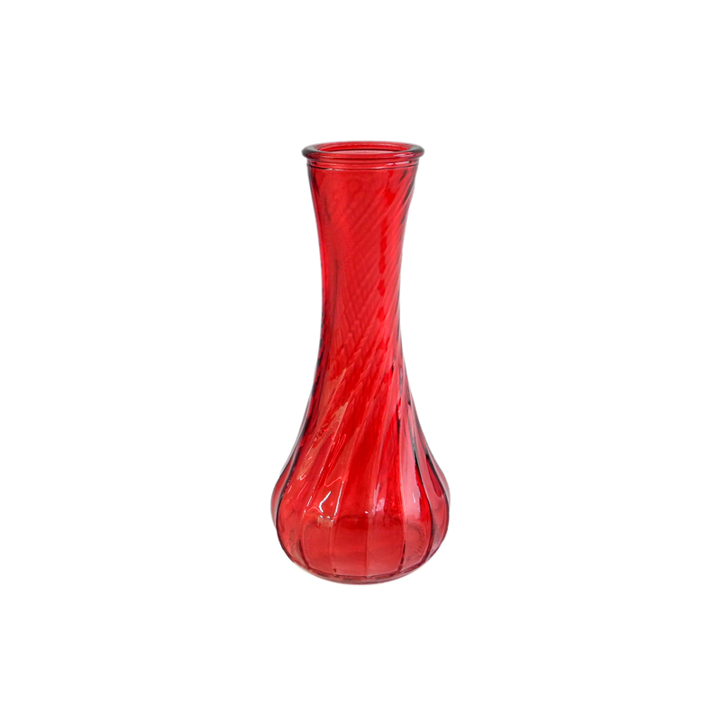 Curved Textured Glass Vase YD-VL-018