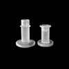 White Cylindrical Glass Candle Holder YD-ND-249