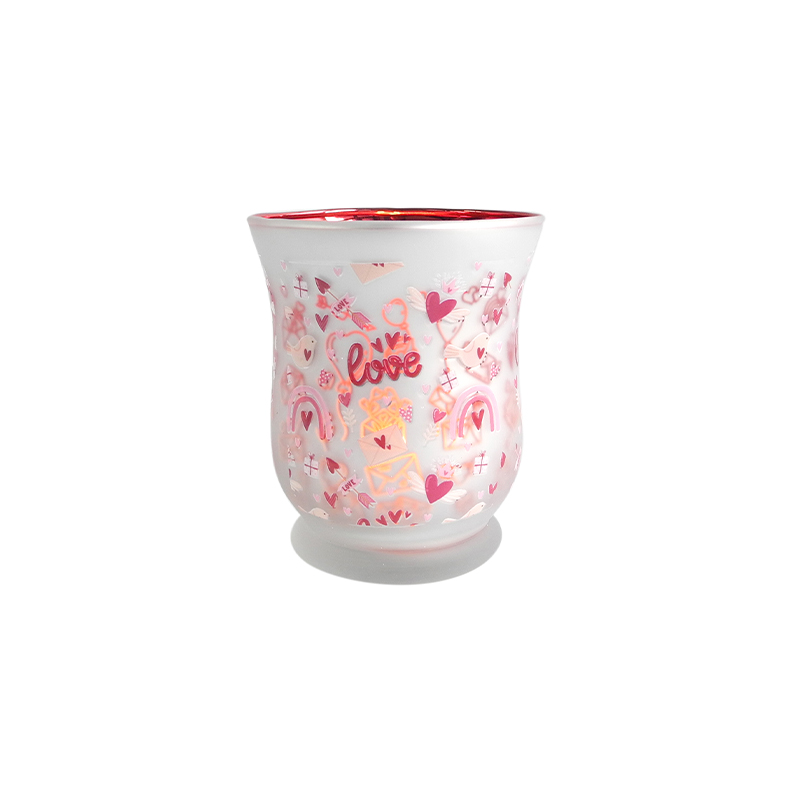 Valentine's Day Flower Pattern Wax Bottle YD-VL-069