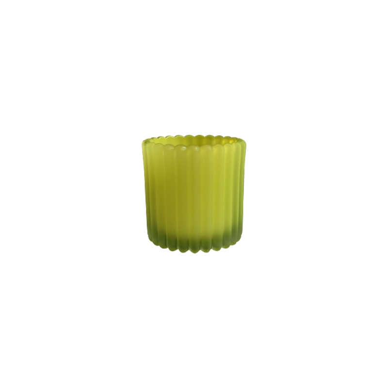 Striped Frosted Glass Wax Bottle YD-EAS-065