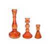 Orange Glass Candle Holder YD-HDWC-183