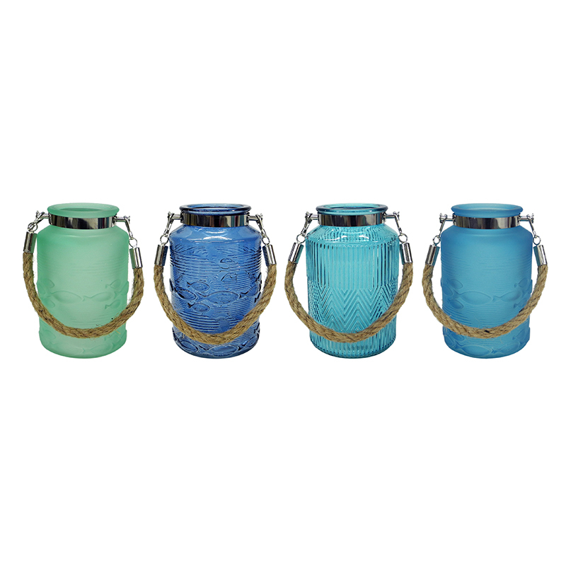 Ocean Series Glass Vase With Handle YD-OBS-145