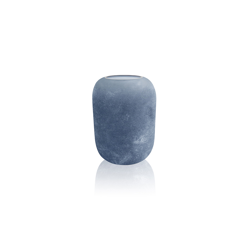 Cylindrical Sanded Glass Vase YD-OBS-132