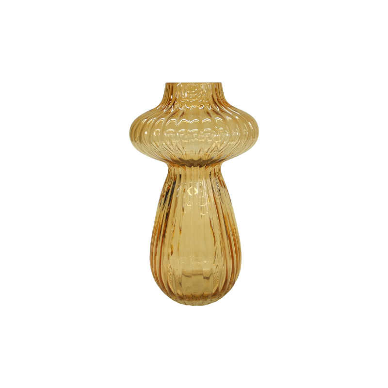 Mushroom Striped Glass Vase YD-SS-100