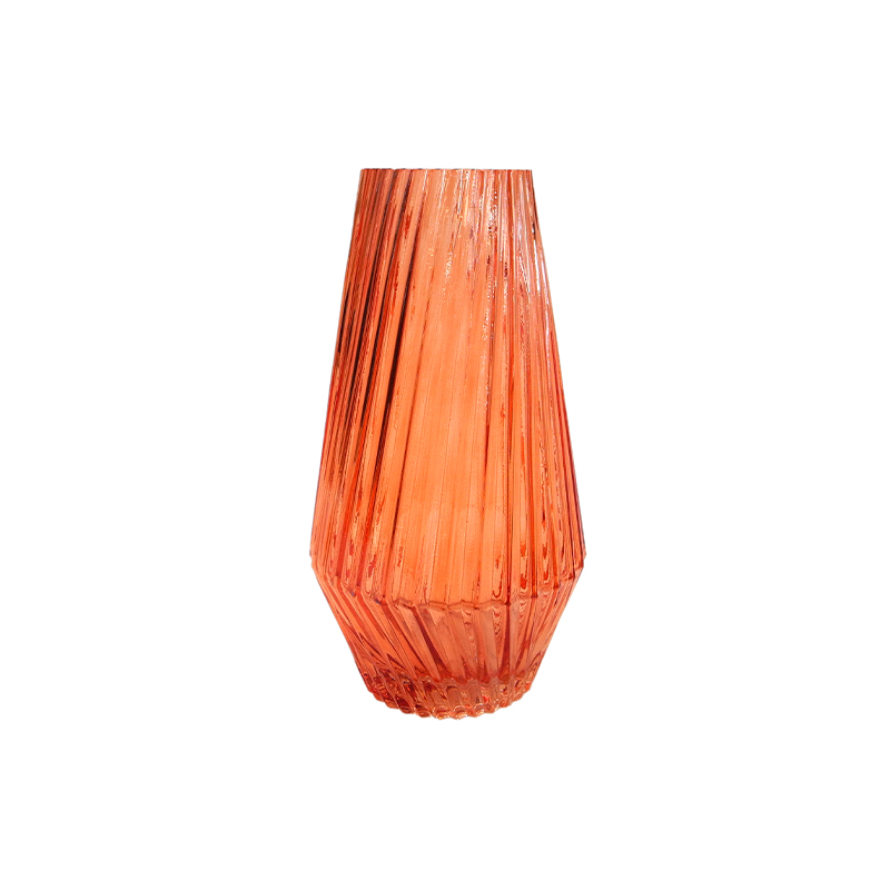 Twill Relief Glass Vase YD-SS-106