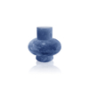 Blue Purple Sanded Glass Vase YD-OBS-129