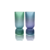Striped Gradient Glass Vase YD-OBS-119