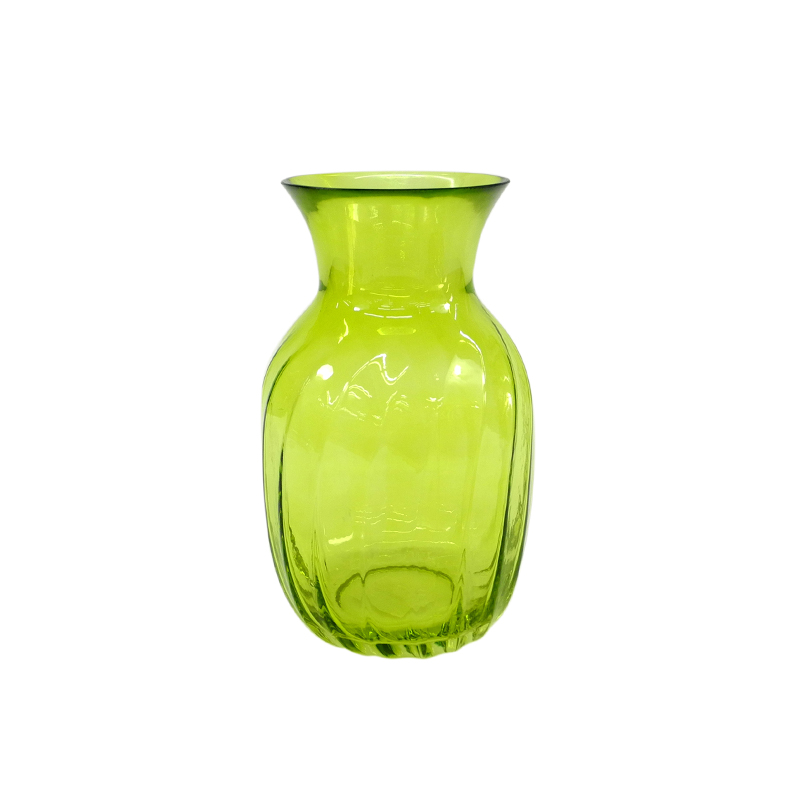 Green Open Spray Colored Glass Vase YD-ND-428