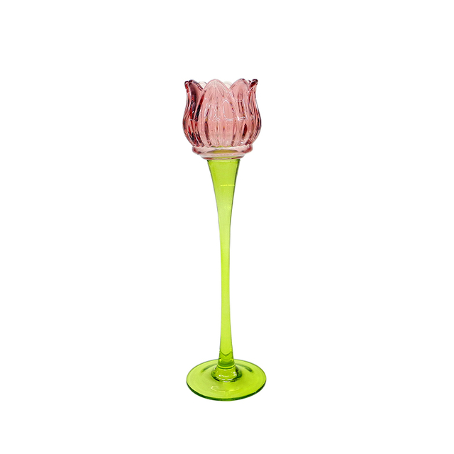 Floral Mosaic Glass Candle Holder YD-ND-403