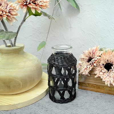 Black Paper Glass Vases YD-ACC-010