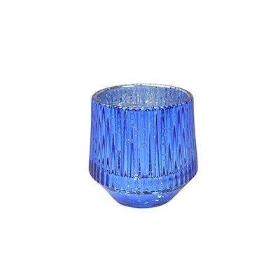 Yorklsun Glassware Royal Blue Candle Holder & Wax Bottle YD-CX-052
