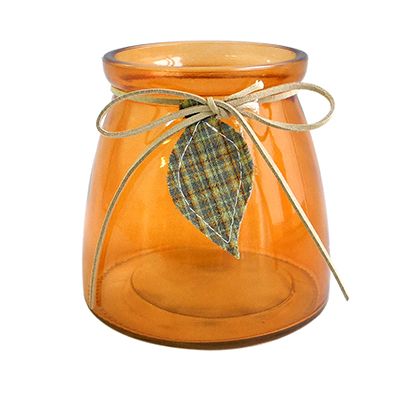 Yorklsun Glassware Orange Glass Vase YD-TDH-022