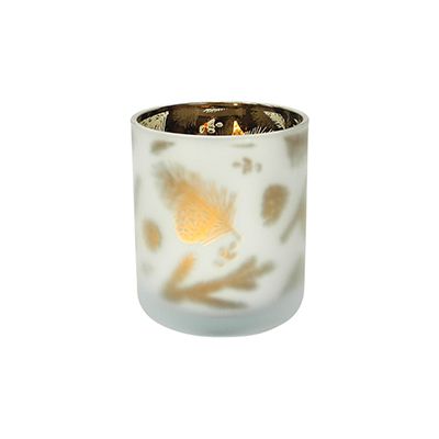 Yorklsun Glassware Grey Pattern Candle Holder & Wax Bottle YD-HDWC-042