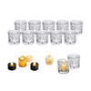 Transparent Diamond Candle Holder & Wax Bottle YD-HDWC-017
