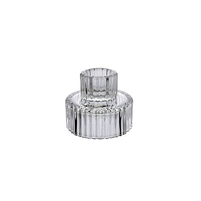 Yorklsun Glassware Transparent Vertical Candle Holder & Wax Bottle YD-HDWC-060