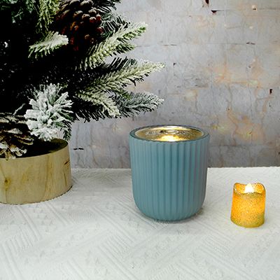 Blue Candle Holder & Wax Bottle YD-HDWC-103