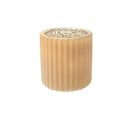 Yorklsun Glassware Brown Candle Holder & Wax Bottle YD-HDWC-077