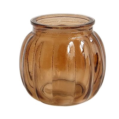 Yorklsun Glassware Autumn Brown Candle Holder & Wax Bottle YD-ND-150