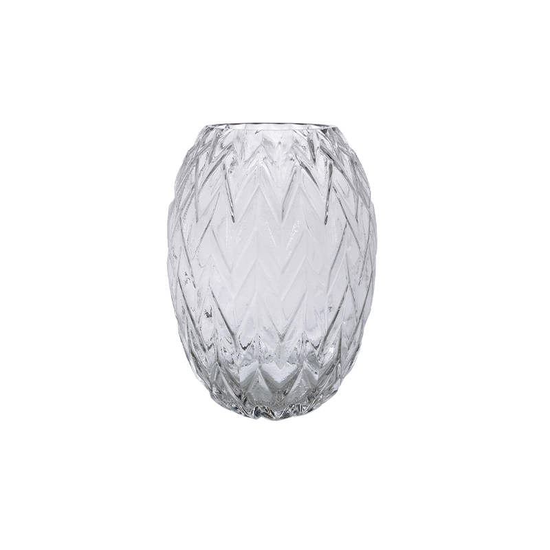 Sawtooth Pattern Glass Vase YD-CGV-079