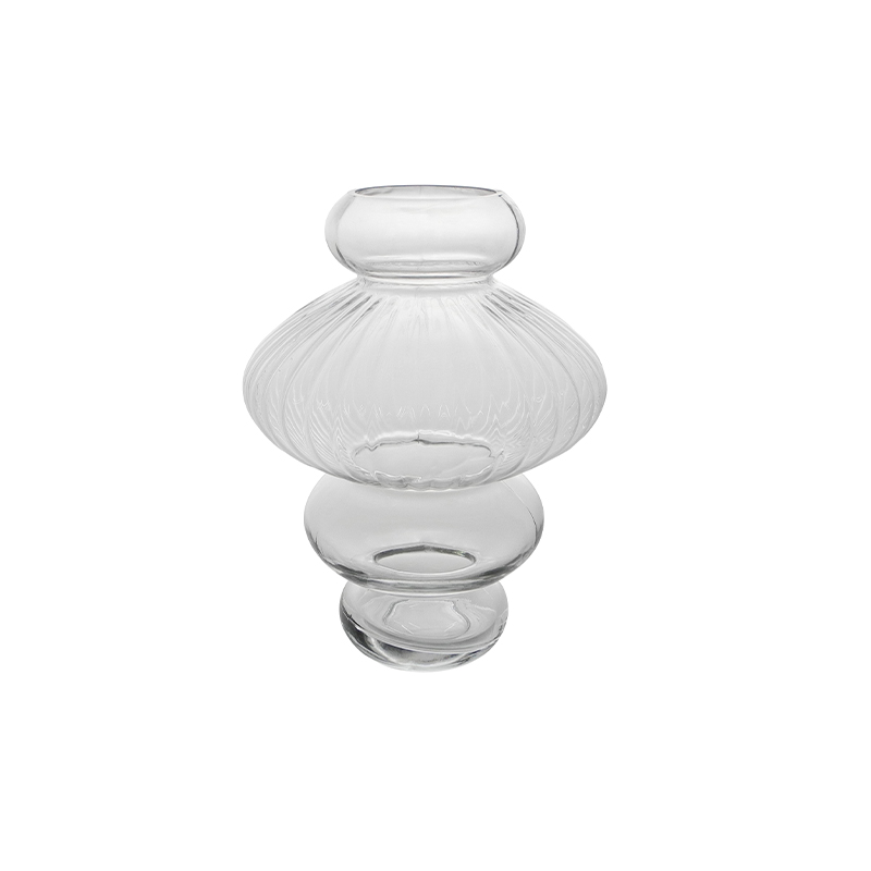 Special Shaped Transparent Glass Vase YD-CGV-131