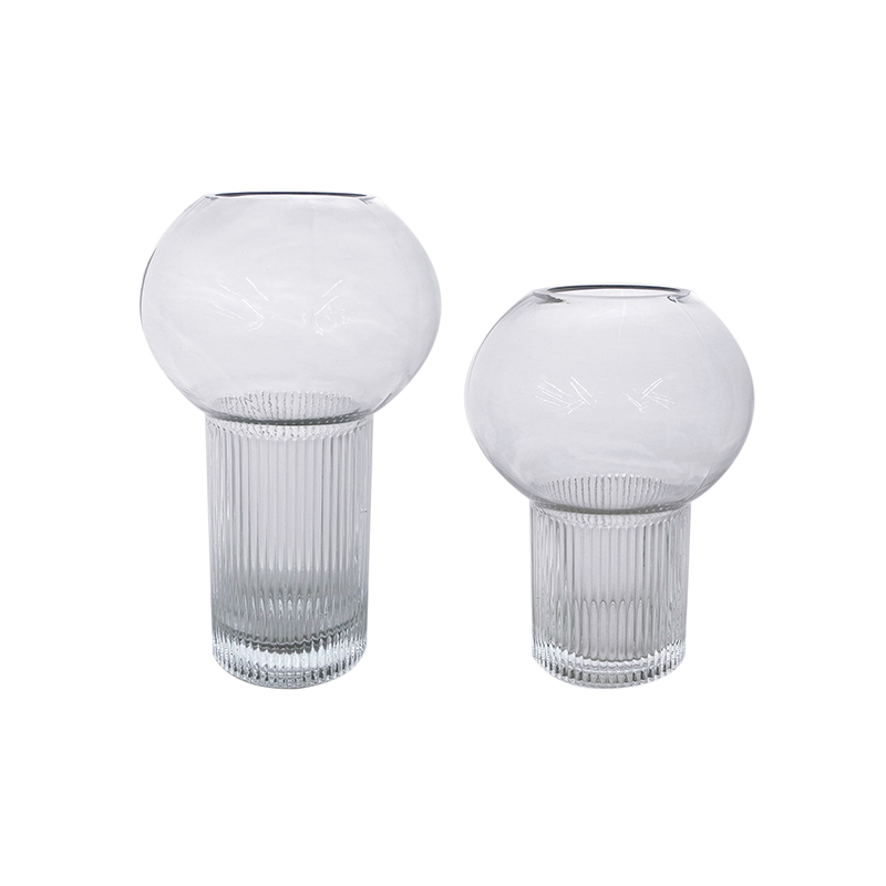 Ball Striped Glass Vase YD-CGV-100