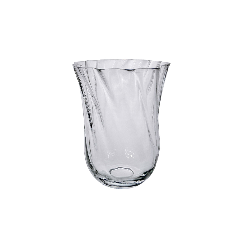 Knob Clear Glass Vase YD-CGV-154