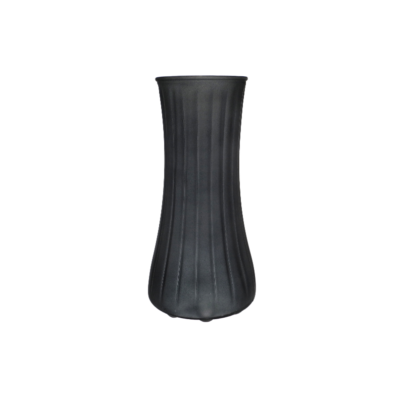 Curved Frosted Glass Vase YD-TDH-170