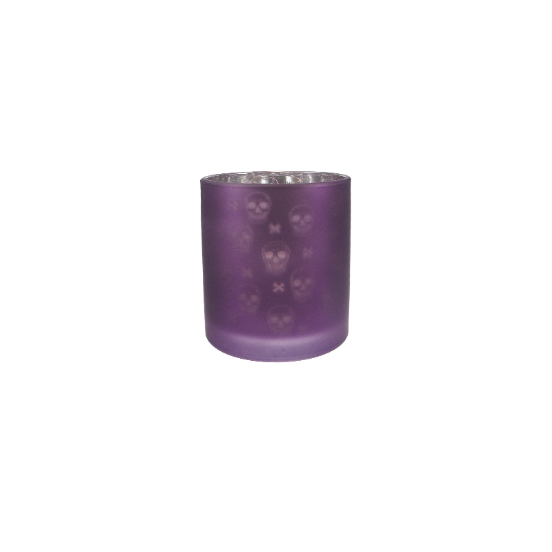 Halloween Electrically Plated Glass Candleholder YD-HAL-124