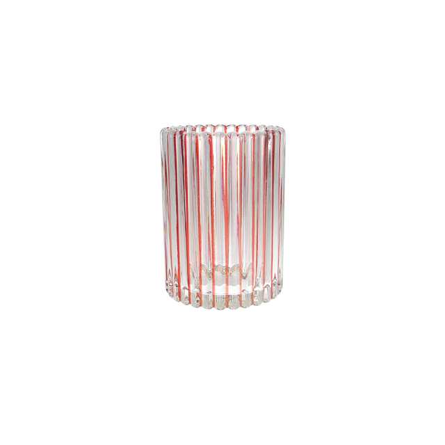 Colored Line Glass Wax Cup YD-SS-130