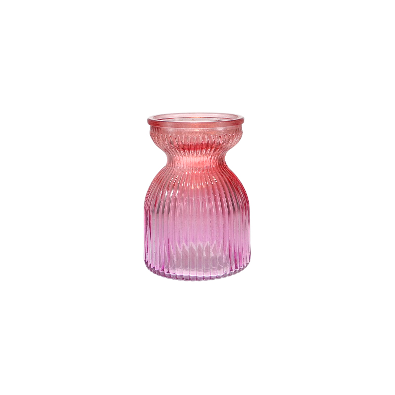 Spring Striped Colored Glass Vase YD-SS-147