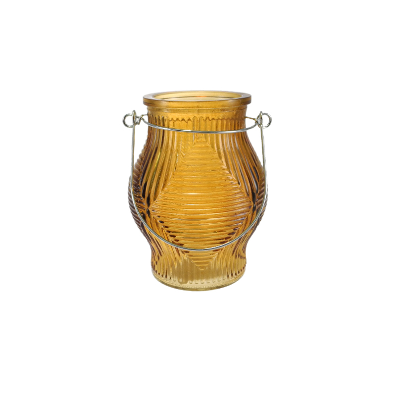 Autumn-colored Flower Buds Vase with Handle YD-TDH-149
