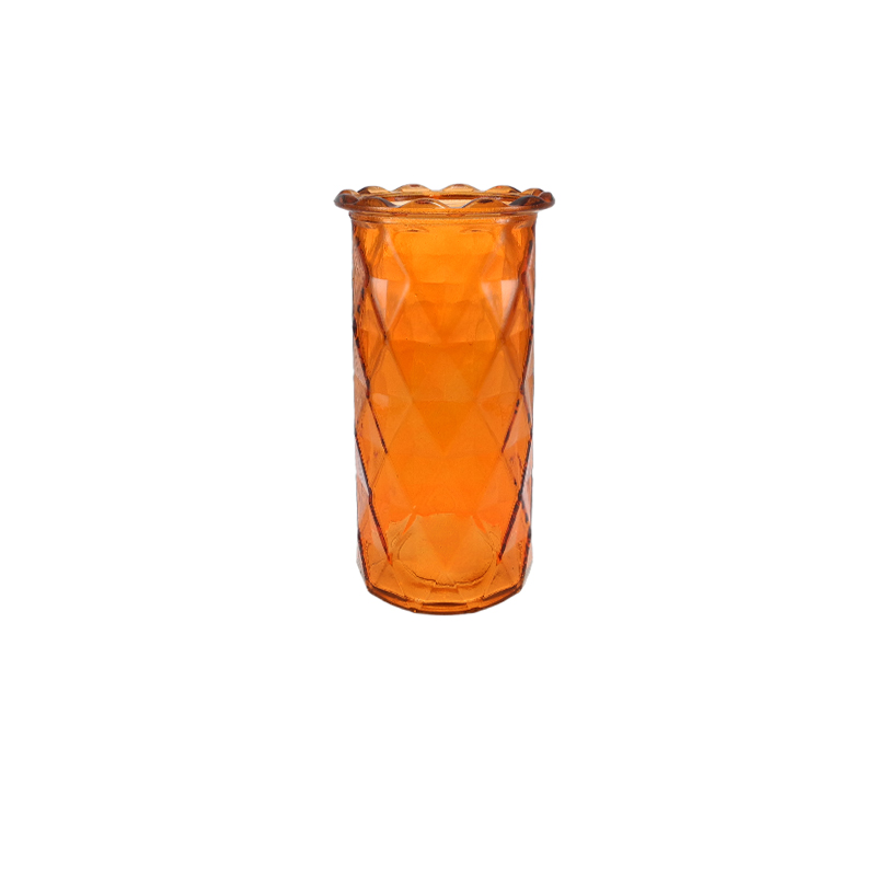 Diamond-patterned Lace Glass Vase YD-TDH-117
