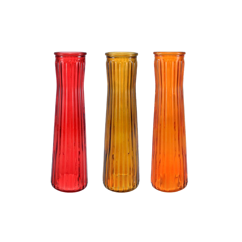 Striped Figure-hugging Colored Vase YD-TDH-116