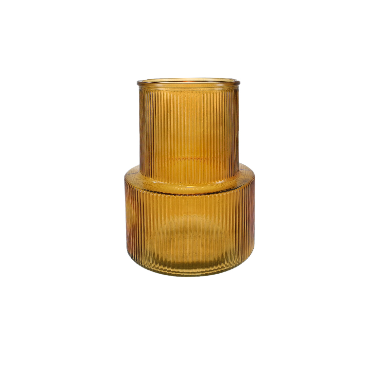 Autumn Striped Colorful Flower Vase YD-TDH-113