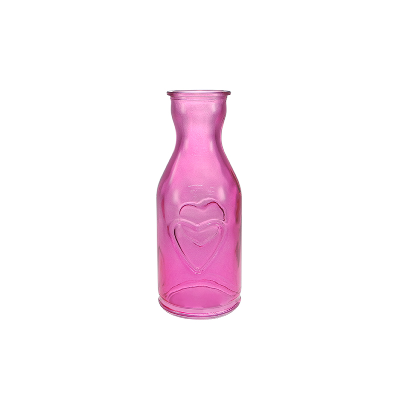 Valentine's Day Relief Pattern Glass Vase YD-VL-082