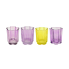 Flower Spray Colored Glass Candle Holder YD-ND-377